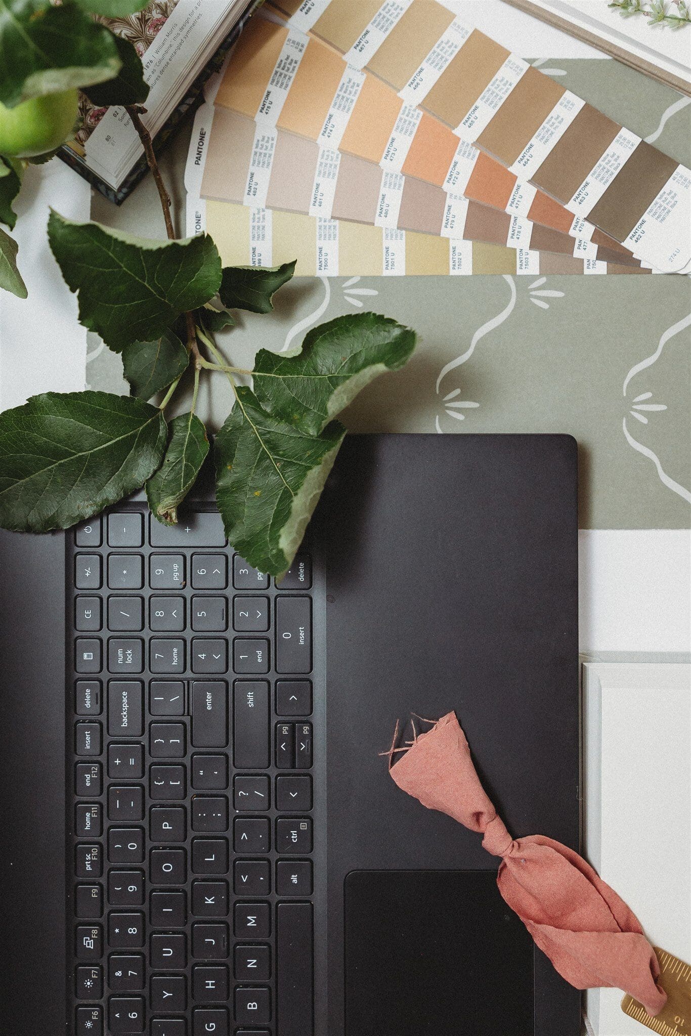computer with color palettes