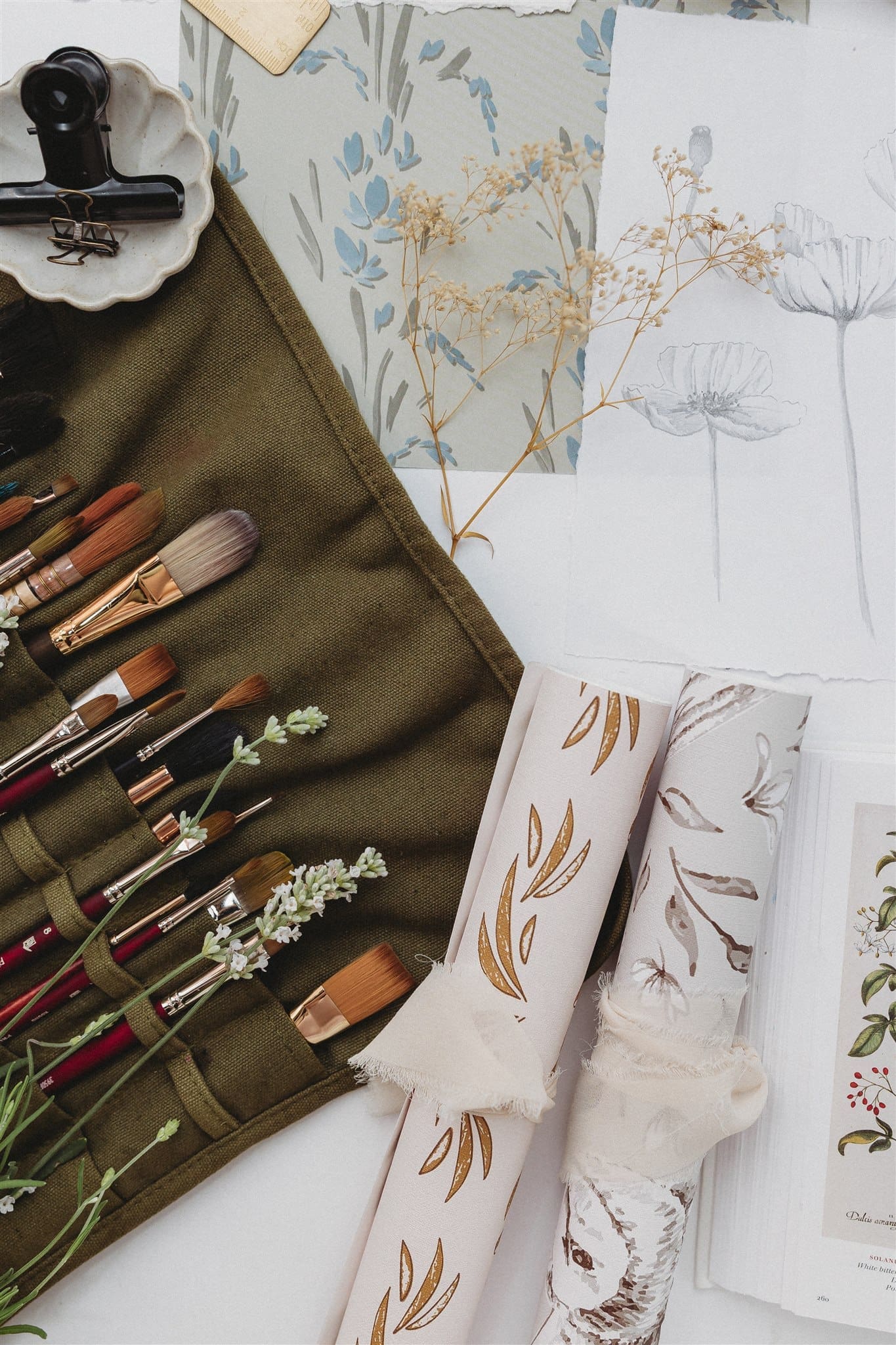 Paint brushes Pattern examples