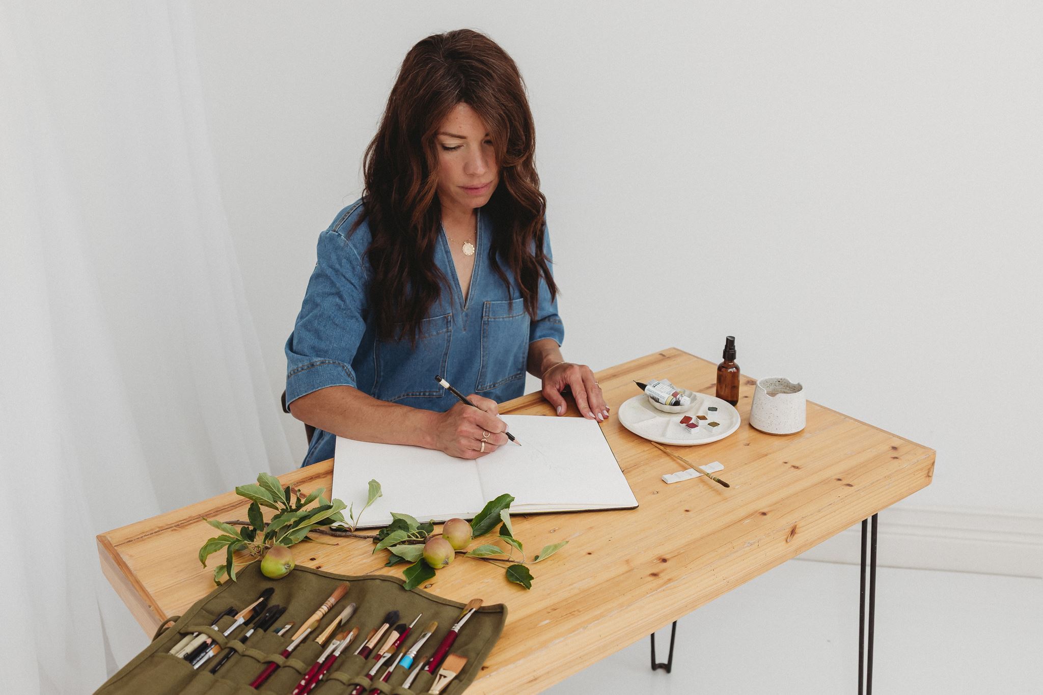 Painting with paint supplies